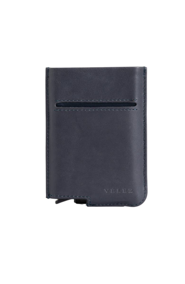Velez Leather Mini wallet Document Holder, Main, color, Blue