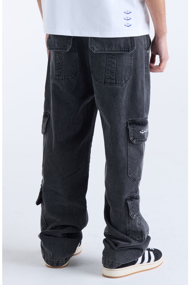 Cargo Jeans, Alternate, color, BLACK