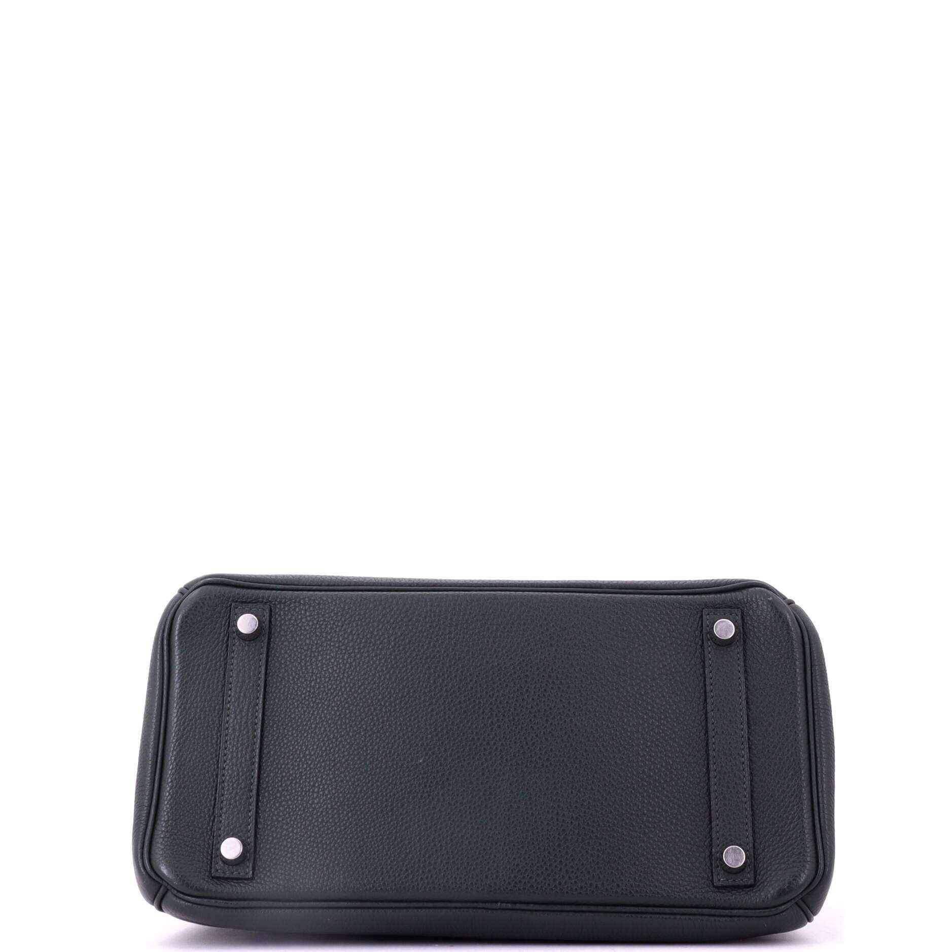 Pre-Owned Hermes Birkin Handbag Green Togo with Palladium Hardware 30, Alternate, color, Vert Fonce