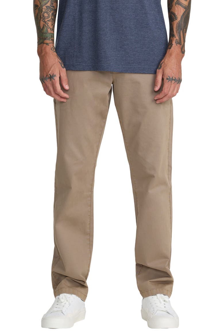 Weekend Washed Chino Pants, Main, color, DARK KHAKI