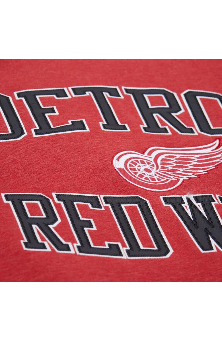 Mitchell & Ness Men's Mitchell & Ness Red Detroit Red Wings Playoff Win Fleece Pullover Sweatshirt, Alternate, color, Red