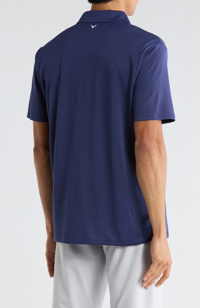 Callaway Logo Colorblock Golf Polo, Alternate, color, Medieval Blue