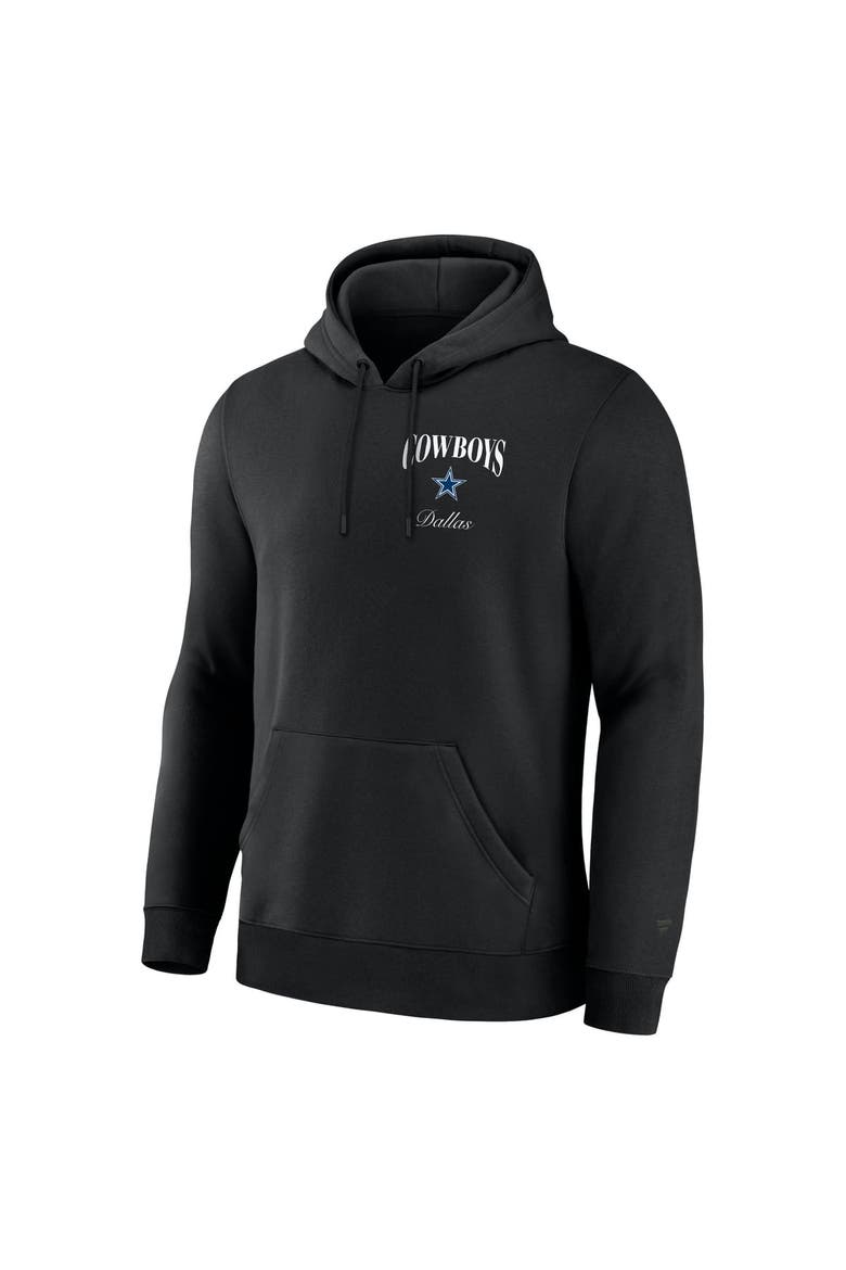 Men's Fanatics Black Dallas Cowboys Nightfall Long Sleeve Fleece Hoodie, Alternate, color, Black