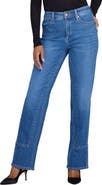 NYDJ Petite Brooke Loose Straight Leg High Waist Jeans