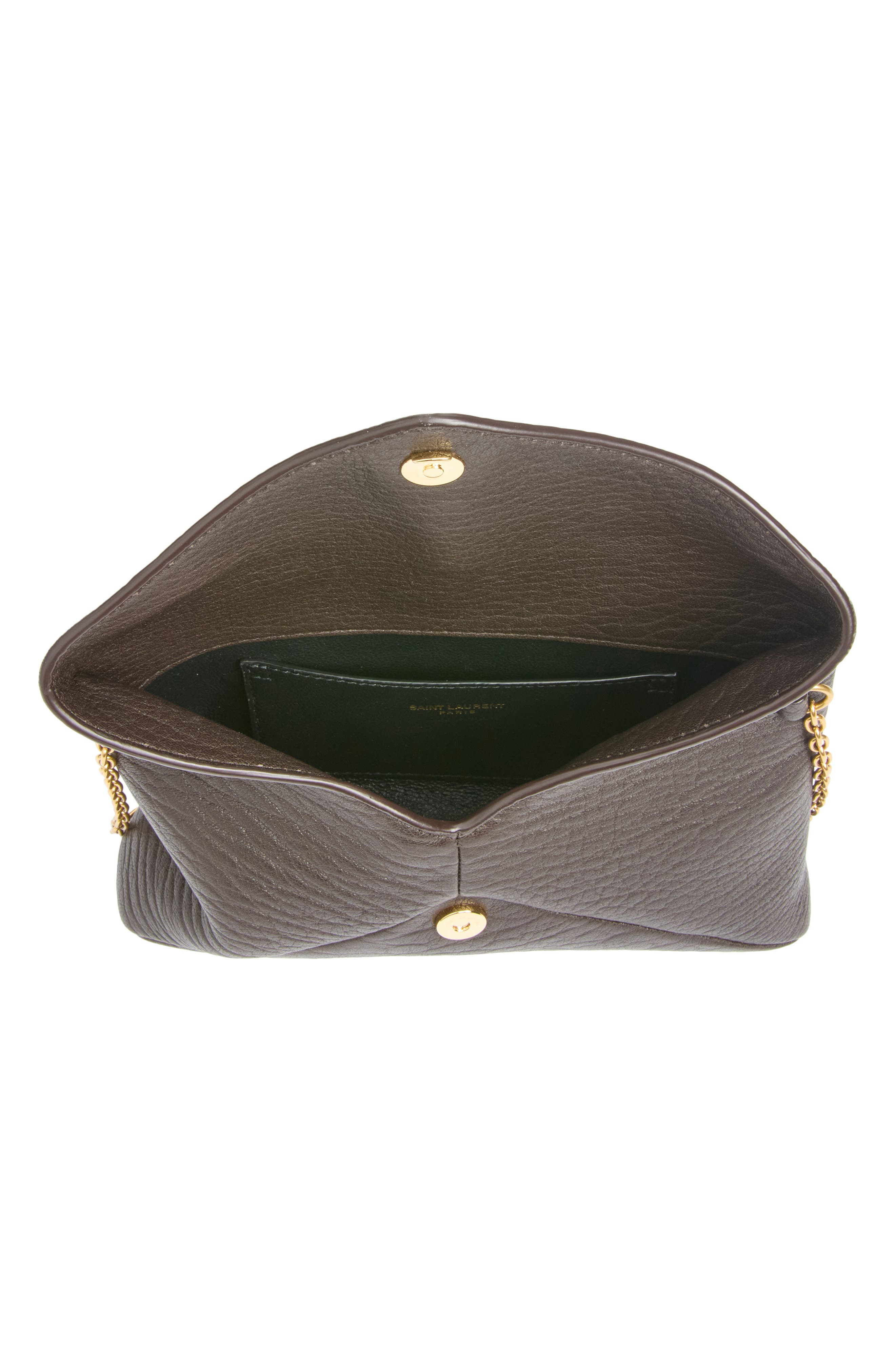 Small Leather Crossbody Bag, Alternate, color, CHOCOLATE NOIR