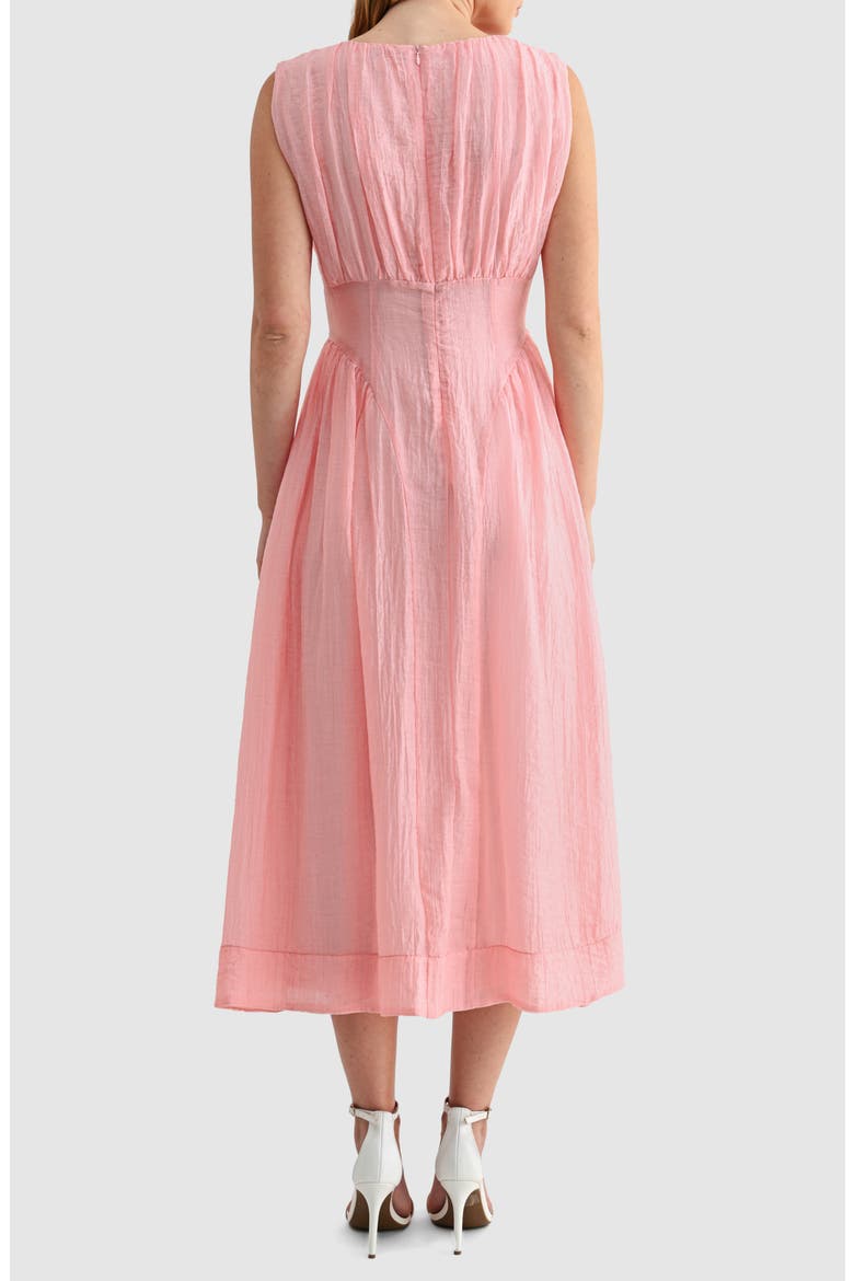 Crinkle Sleeveless Dress, Alternate, color, BLUSH