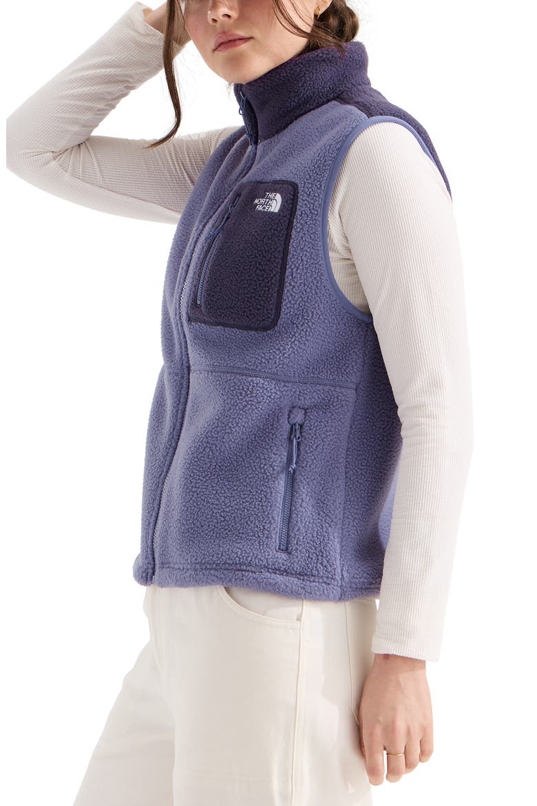 Yumori High Pile Fleece Vest, Alternate, color, GROUNDED PLUM/ ENDLESS DUSK
