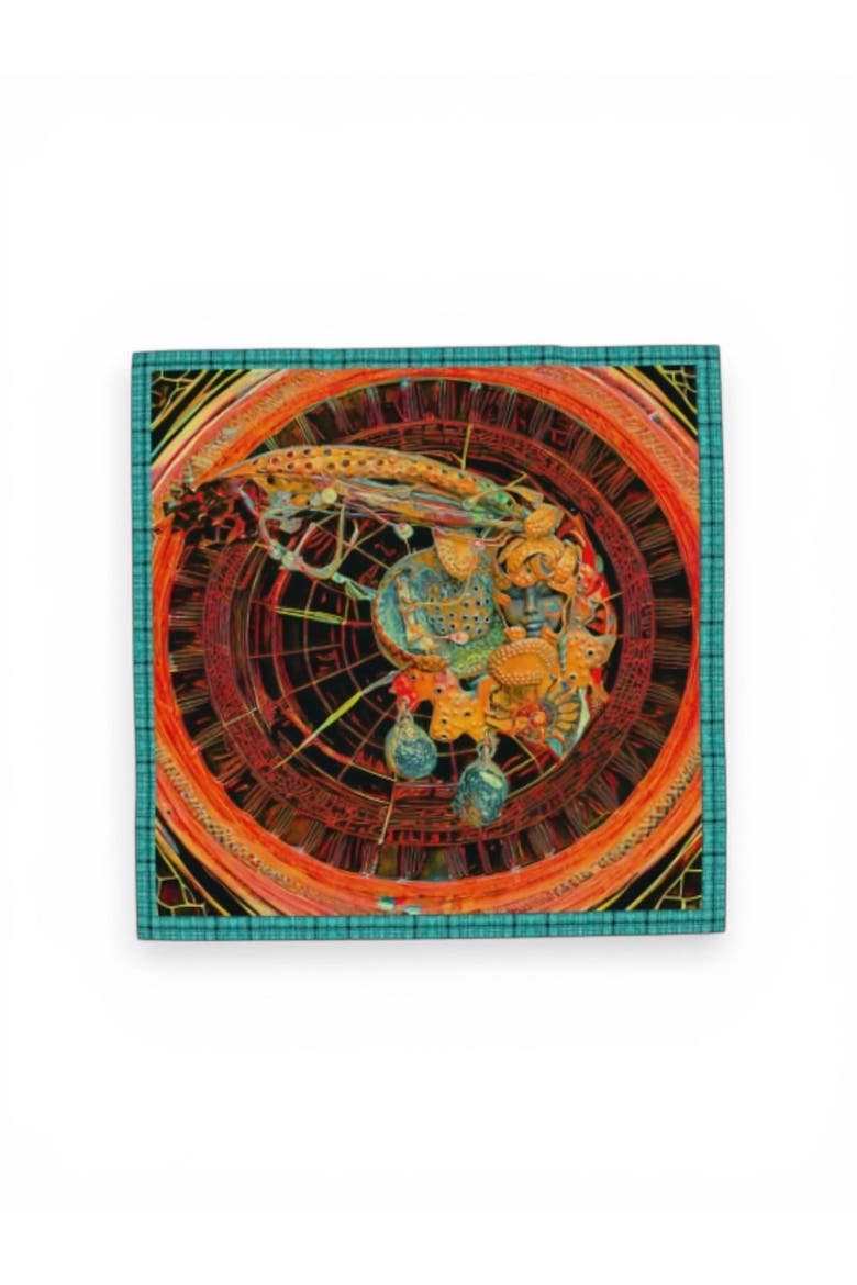 Orire Afrofuturism Extra Large Silk Scarf, Main, color, Multicolor