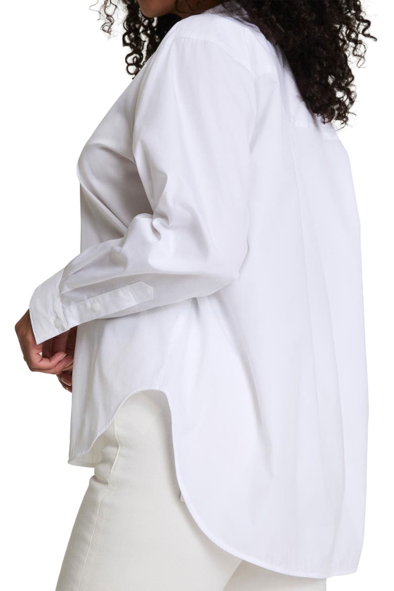 Relaxed Fit Poplin Button-Up Shirt, Alternate, color, CLASSIC WHITE