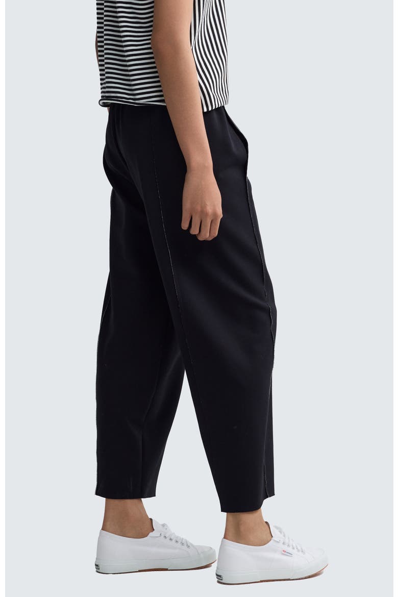 Lumara Solid Seam-Detail Pants, Alternate, color, Black