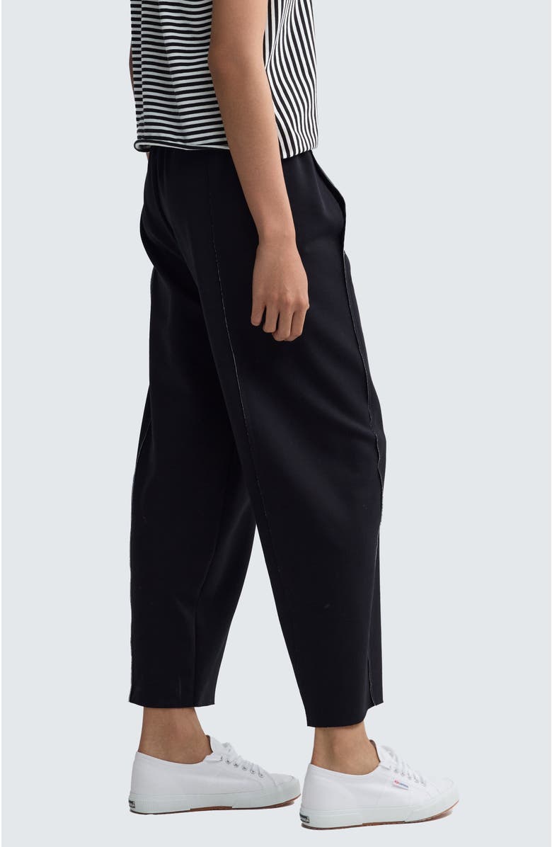 LUUKAA Lumara Solid Seam-Detail Pants, Alternate, color, Black