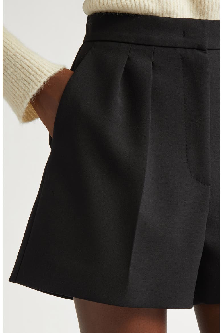 Zic Pleated Stretch Virgin Wool Shorts (Women) | Nordstrom