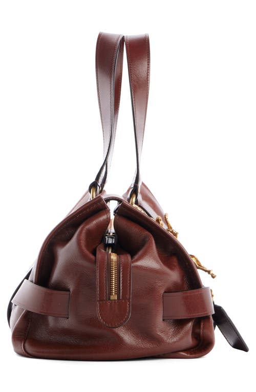 Chloé Small Kerala Leather Handbag In 25a Dark Ebony