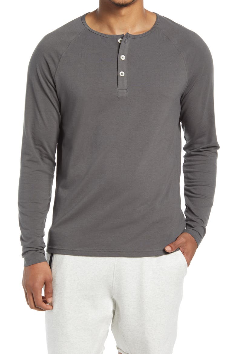 Active Puremeso Long Sleeve Henley, Main, color, STEEL