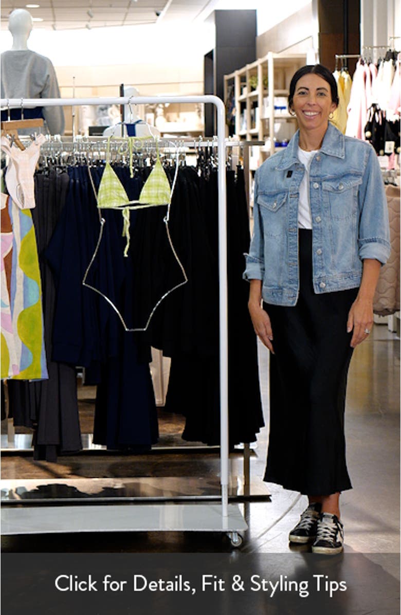 Plaid Triangle Bikini Top, sales video thumbnail