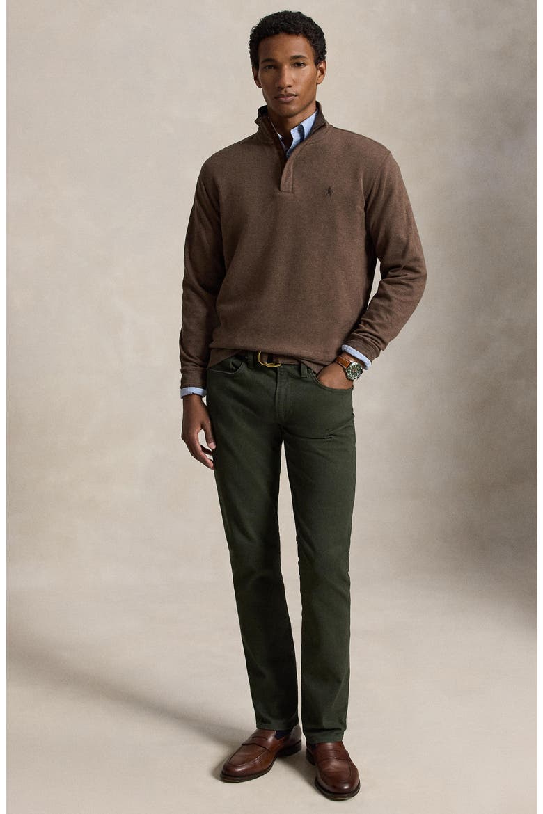Quarter Zip Pullover, Alternate, color, BROWN