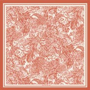 Jessie Zhao New York Terracotta Dream Double Sided Silk Scarf