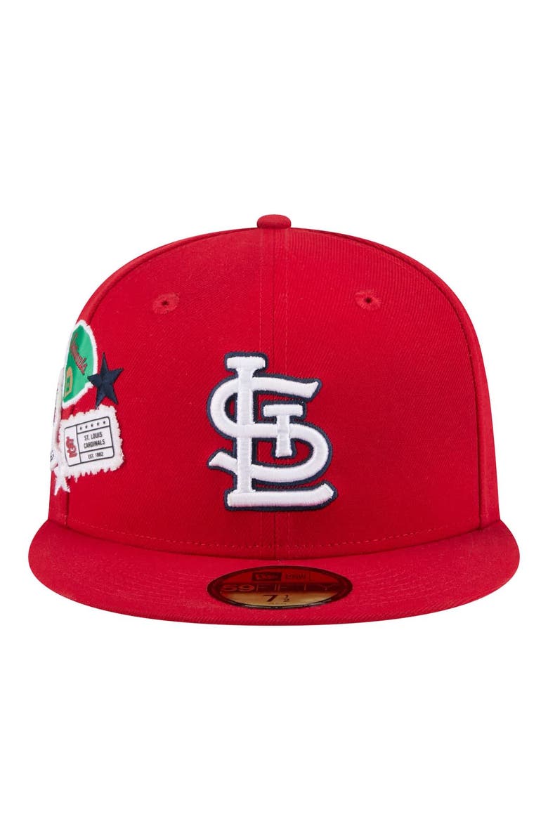 New Era Men's New Era Red St. Louis Cardinals City Patch 59FIFTY Fitted Hat, Alternate, color, Red