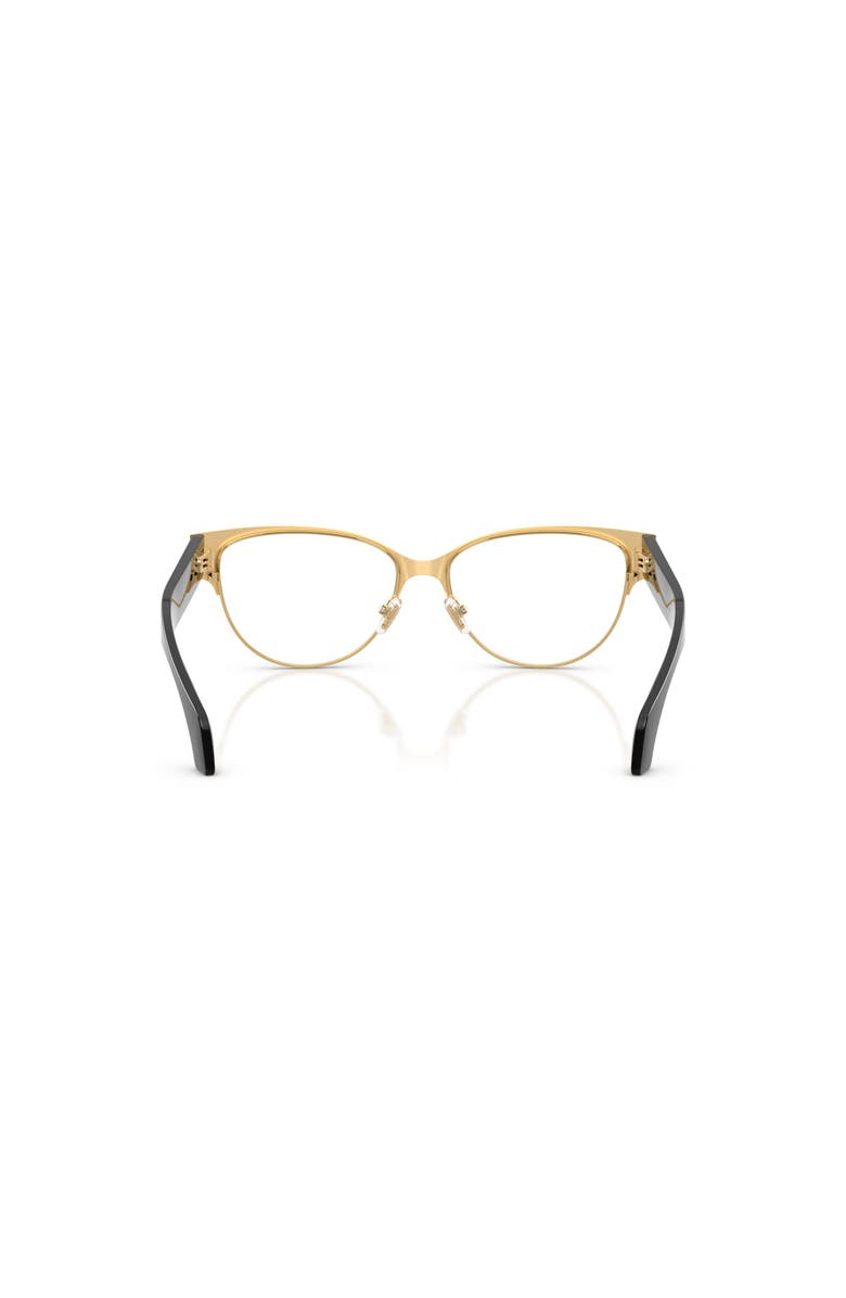 Versace 53mm Cat Eye optical glasses, Alternate, color, Black