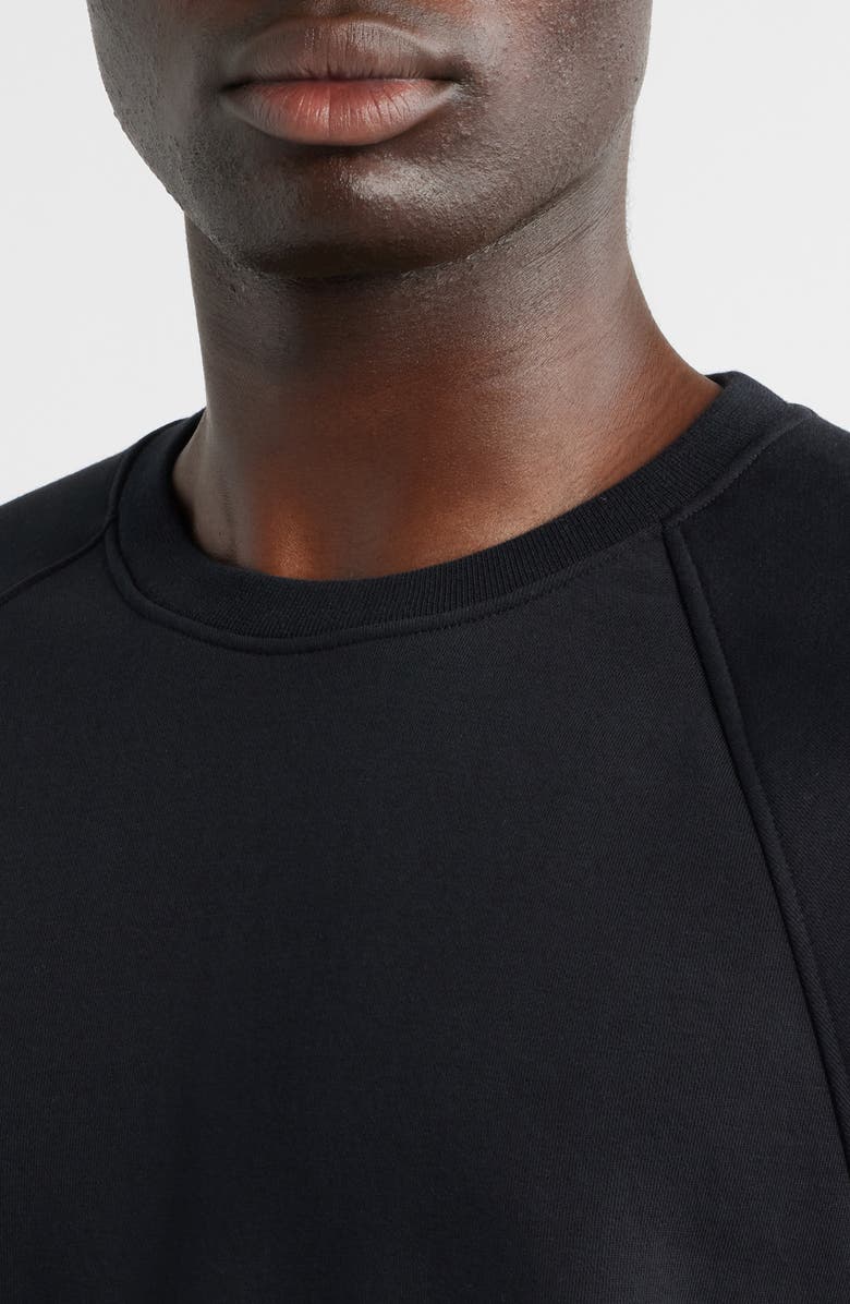 Zella Vital Fleece Sweatshirt, Alternate, color, Black Caviar