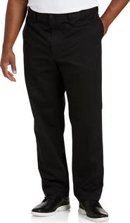 B+T Essentials Big & Tall Flat-Front Twill Pants
