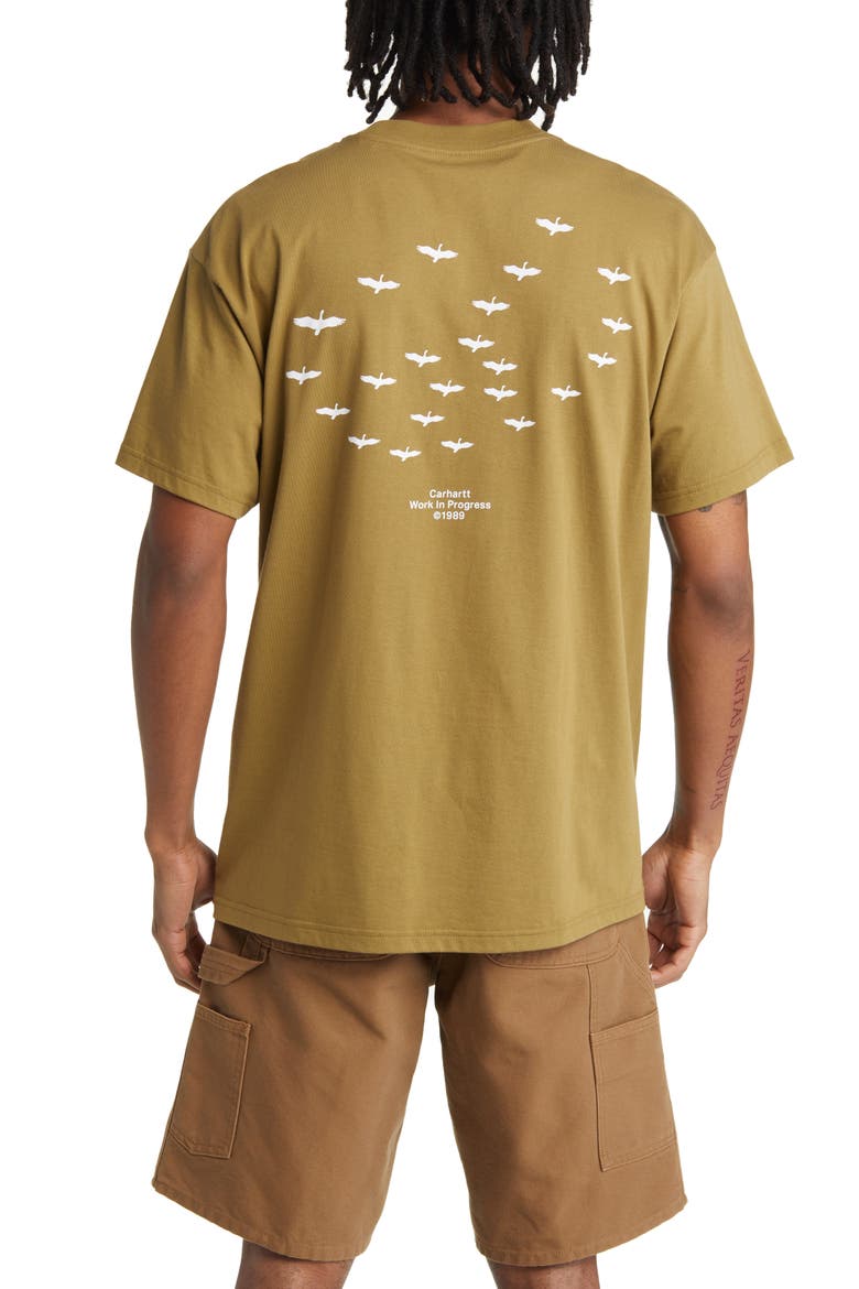 Formation Organic Cotton Graphic T-Shirt, Alternate, color, LARCH / WHITE