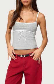 EDIKTED Rhoda Contrast Polka Dot Camisole