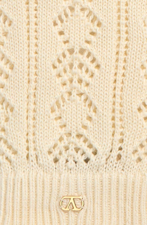 Valentino Garavani Vlogo Signature Pointelle Knit Gloves
