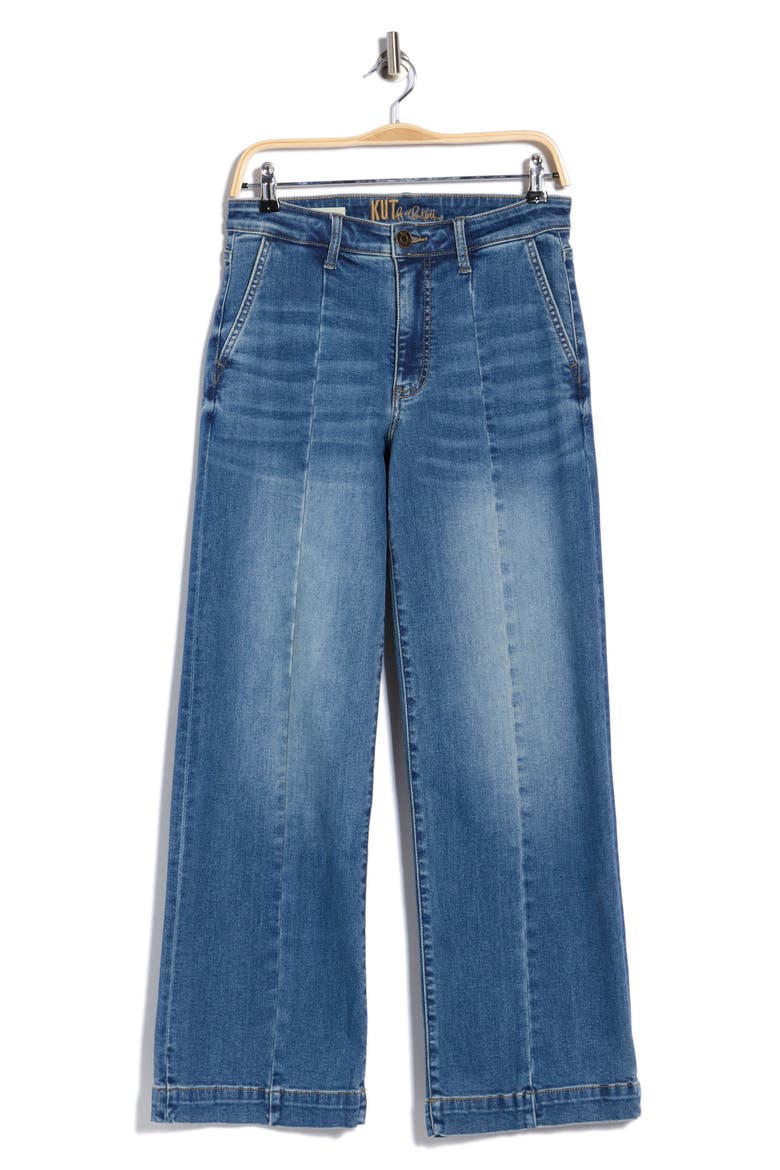 Jo High Waist Straight Leg Jeans, Main, color, SEA HOLLY