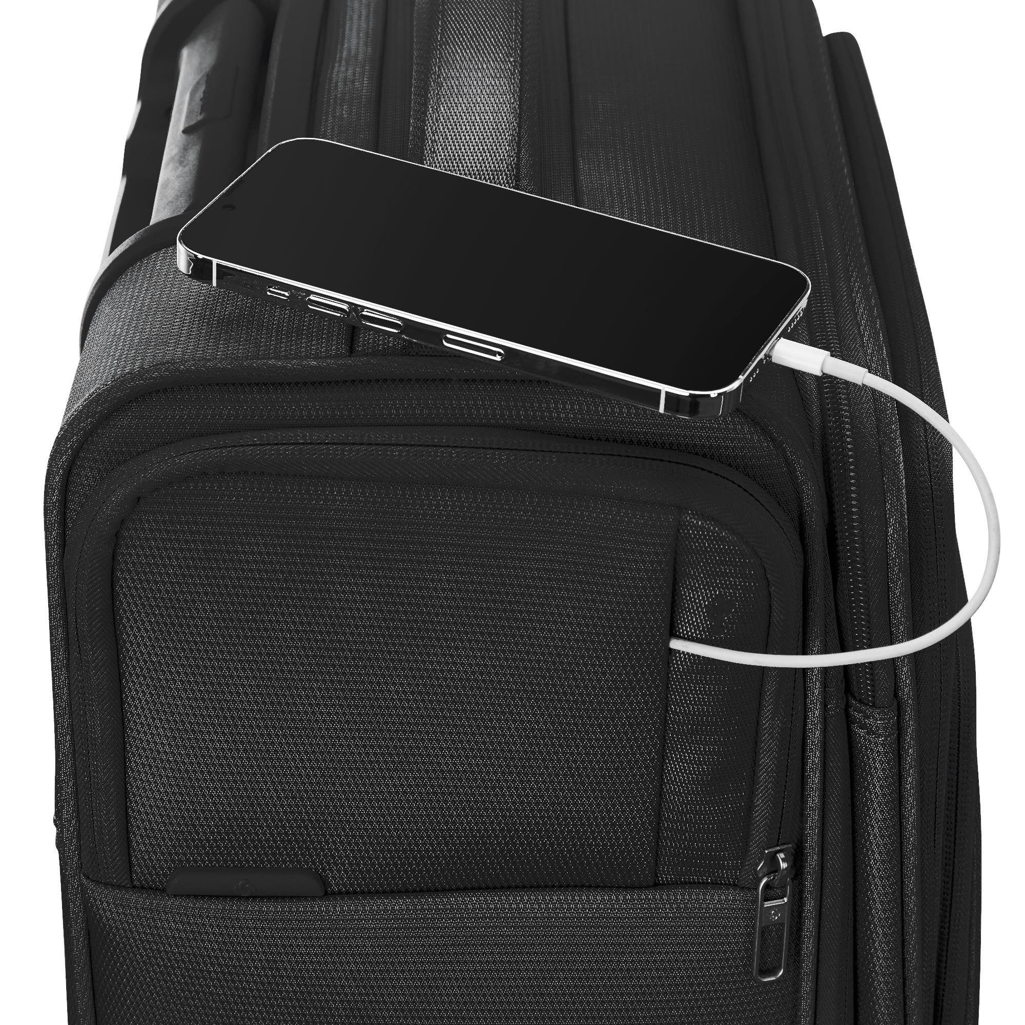 Samsonite UpLIFT 3-Piece Set (CO/MD/LG) Lightweight Softside Expandable Luggage, Alternate, color, Black