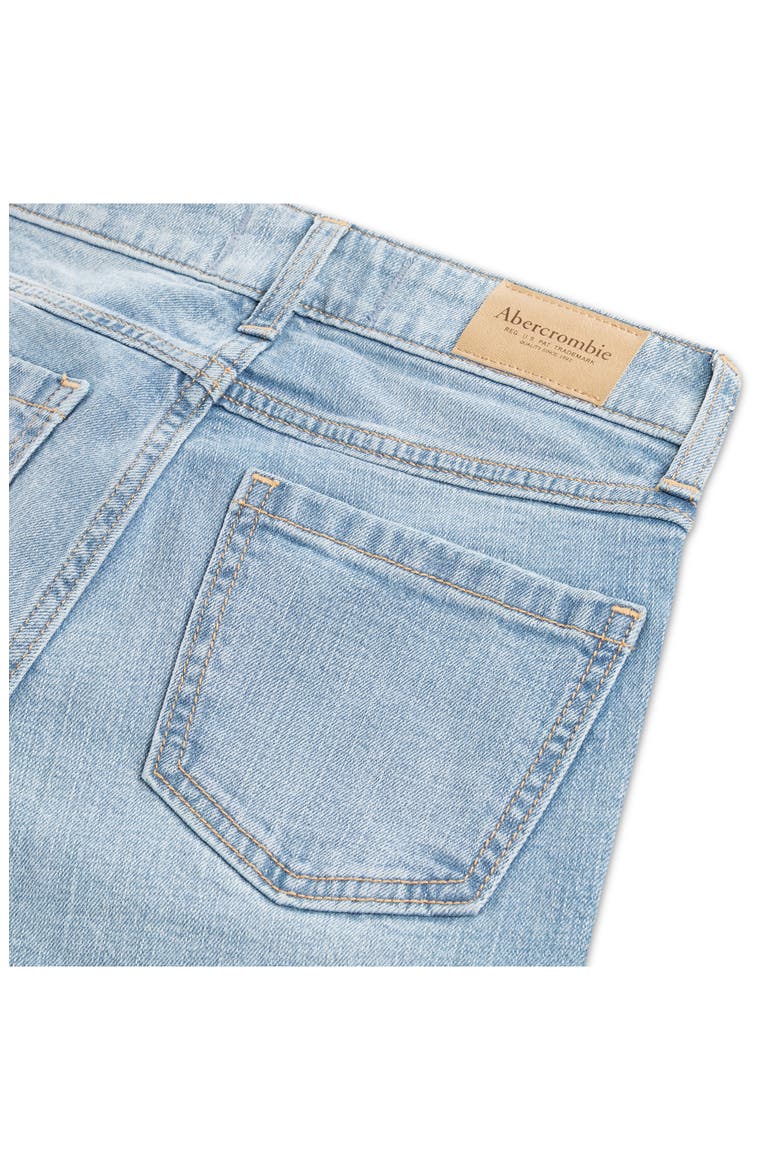 Kids' Floral Embroidered High Waist Wide Leg Jeans, Alternate, color, TOPAZ