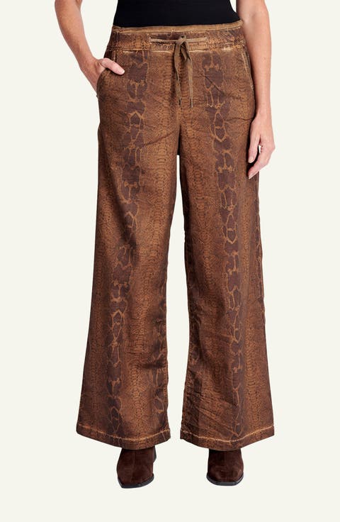 Python Wide Leg Stretch Jeans