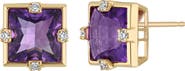 Bony Levy Iris Amethyst & Diamond Stud Earrings