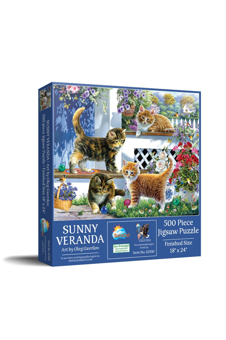 Sunny Veranda 500 piece Jigsaw Puzzle for Adults, Main, color, Multicolor