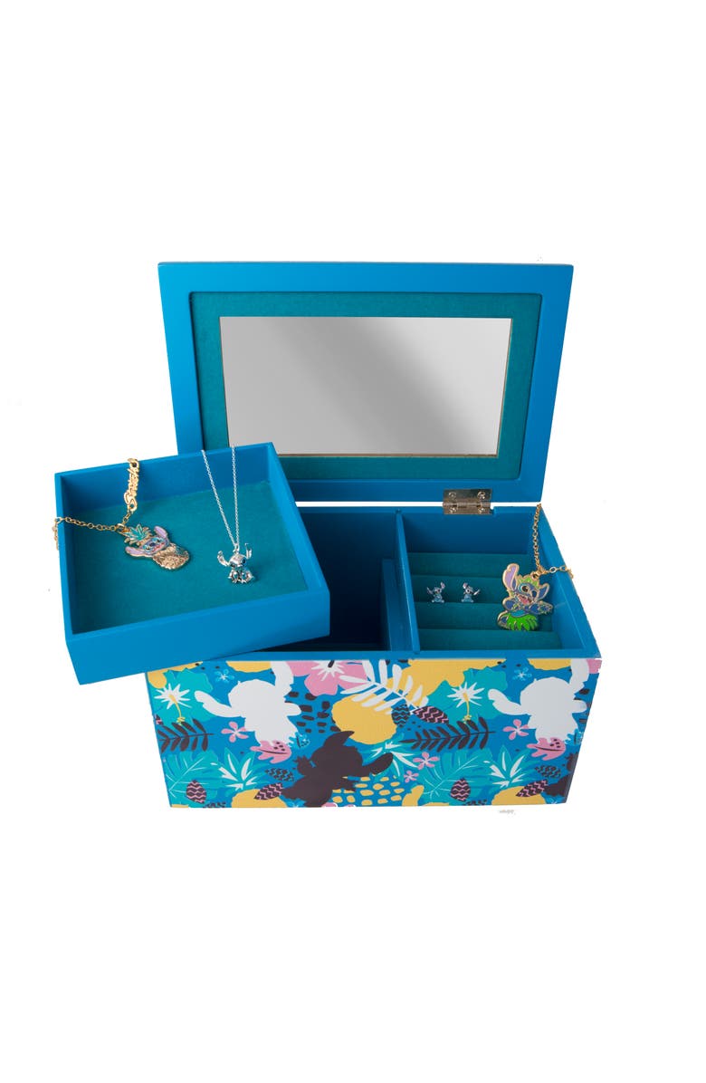 Disney Lilo & Stitch Jewelry Box, Alternate, color, Blue