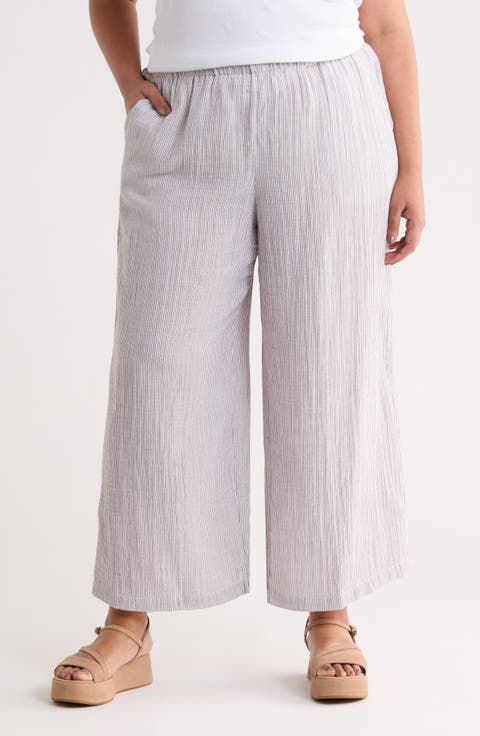 Ankle Wide Leg Pants