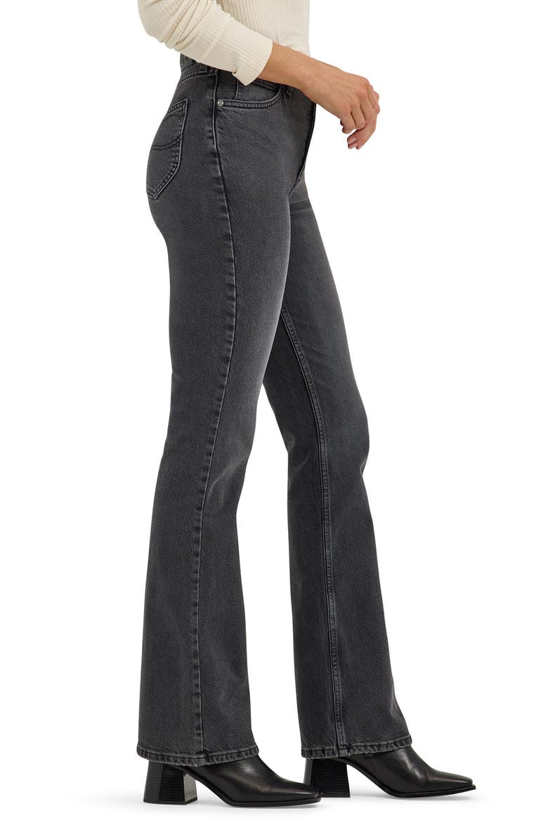 High Waist Bootcut Jeans, Alternate, color, REFINED BLACK
