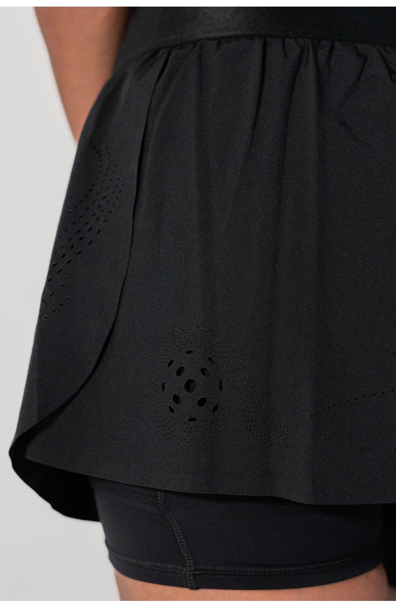 AVI Cross-Court Pickleball Skirt, Alternate, color, Black Beauty