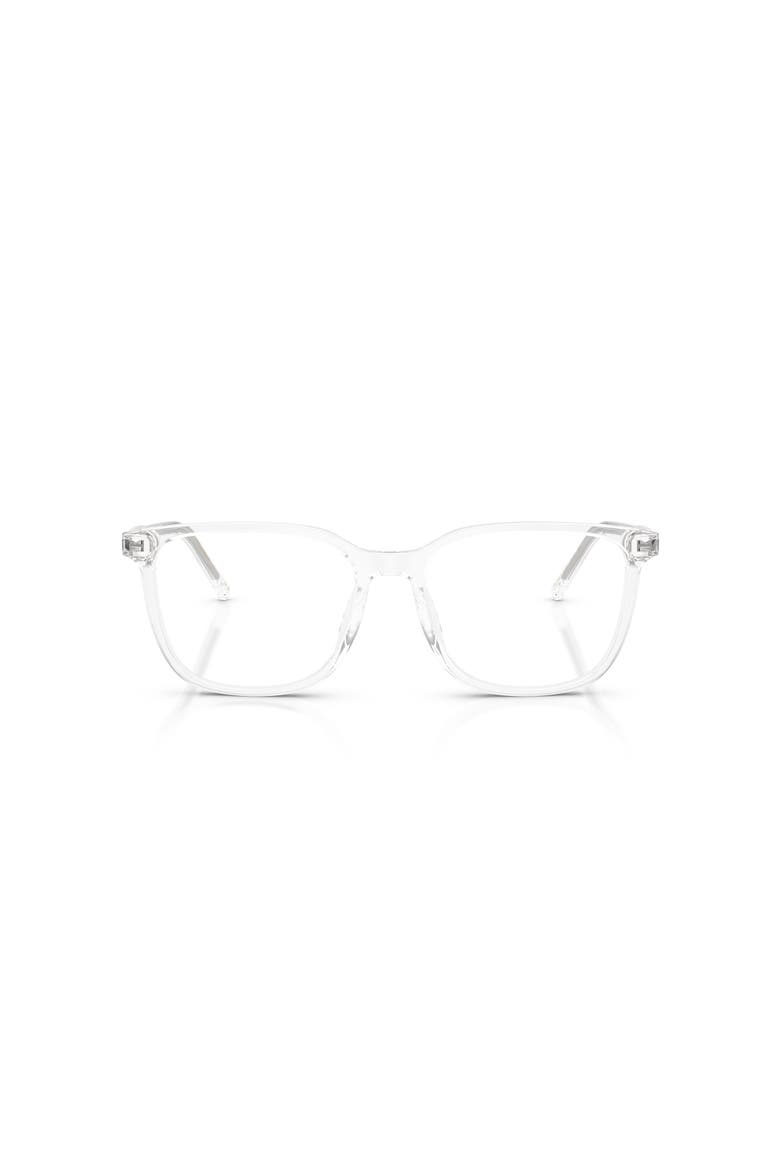 53mm Square optical glasses, Alternate, color, Transparent