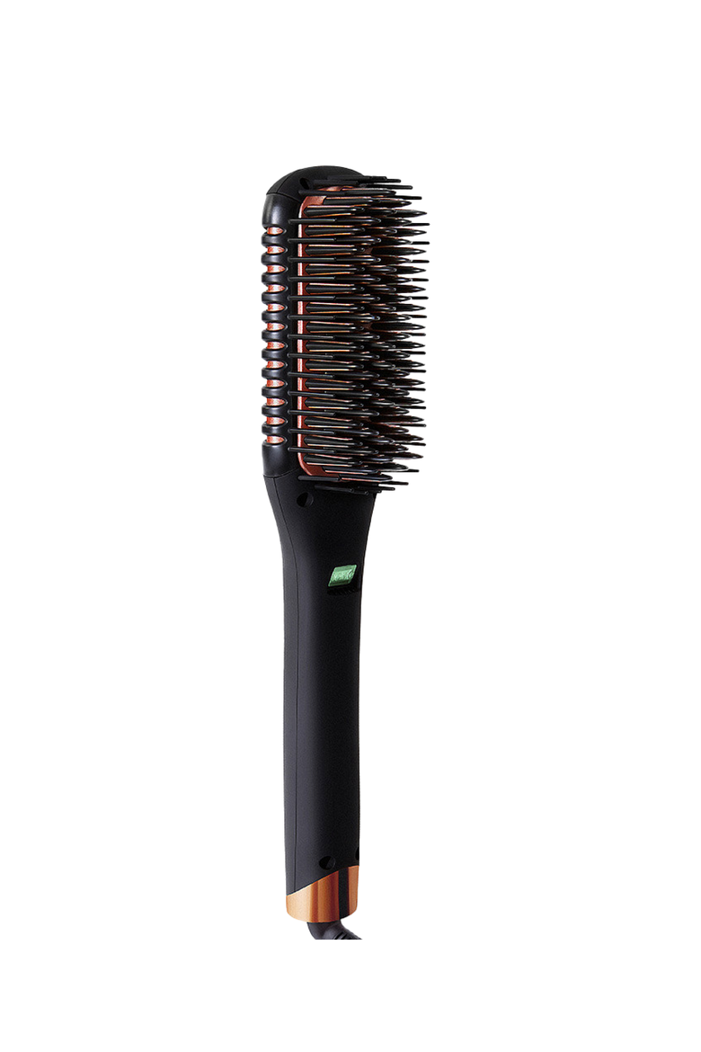 Straightening Heat Brush | Ionic Smoothing Brush, Alternate, color, Black