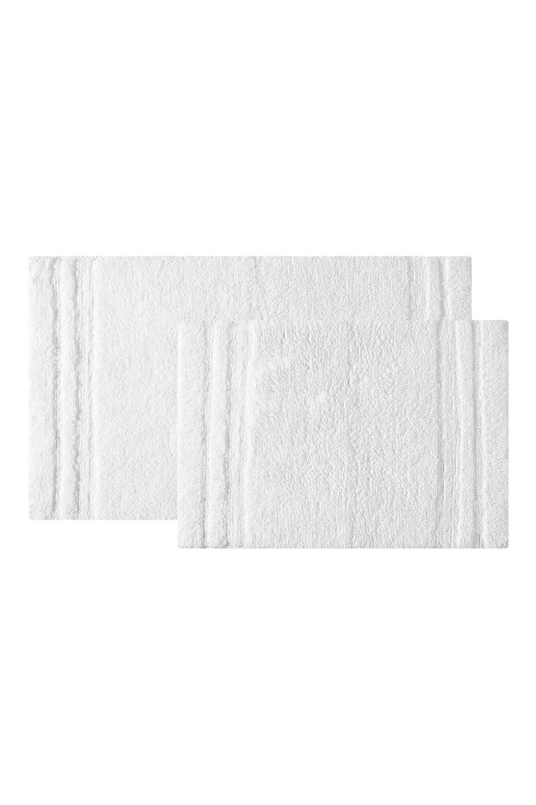 Eden 2-Pack Reversible Cotton Bath Rug, Main, color, WHITE