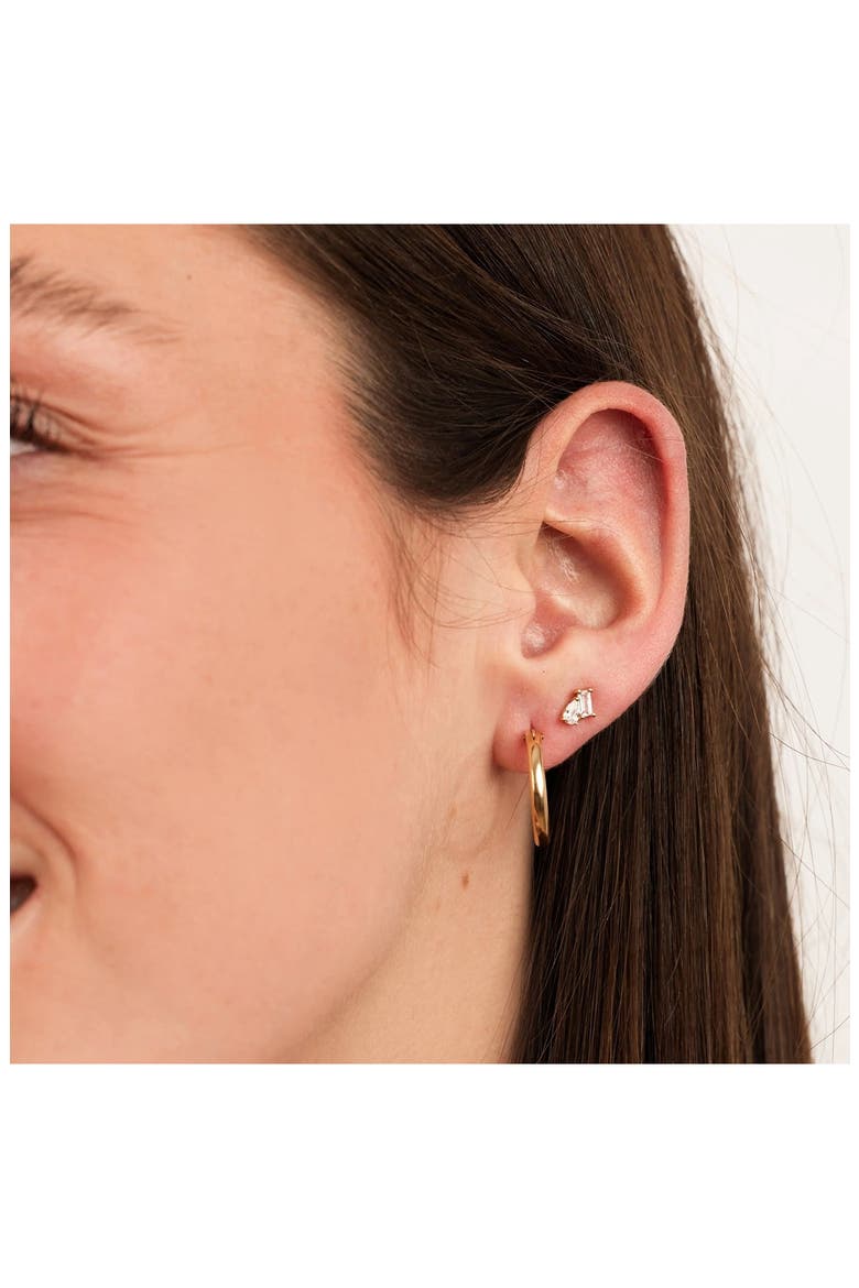 Toi et Moi Stud Earrings, Alternate, color, GOLD VERMEIL