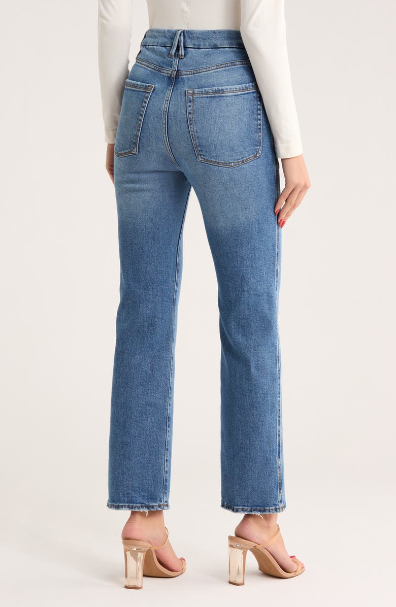 Good American Good Curve Straight Leg Jeans, Alternate, color, Indigo338