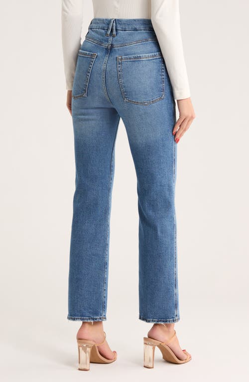 Good American Good Curve Straight Leg Jeans In Blue