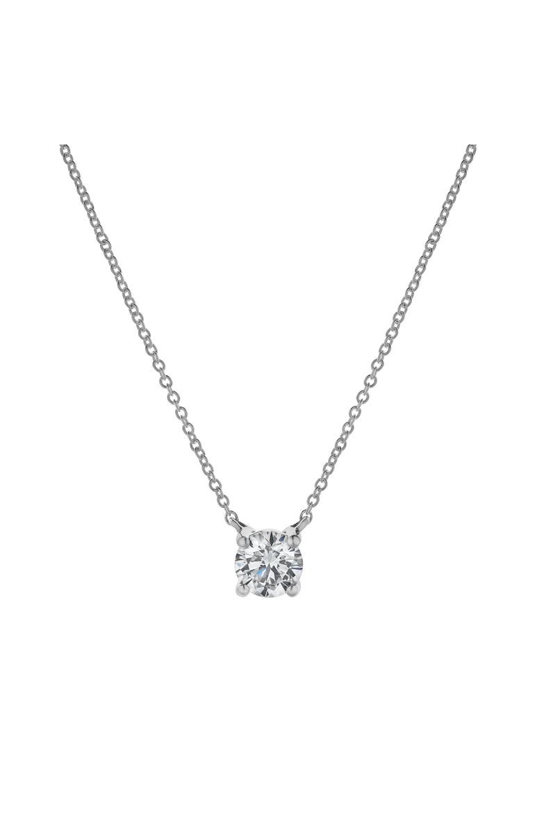 LuvMyJewelry Apollo 14K Gold Round Lab Grown Diamond Pendant - 0.75 Ctw, Main, color, 14K White Gold