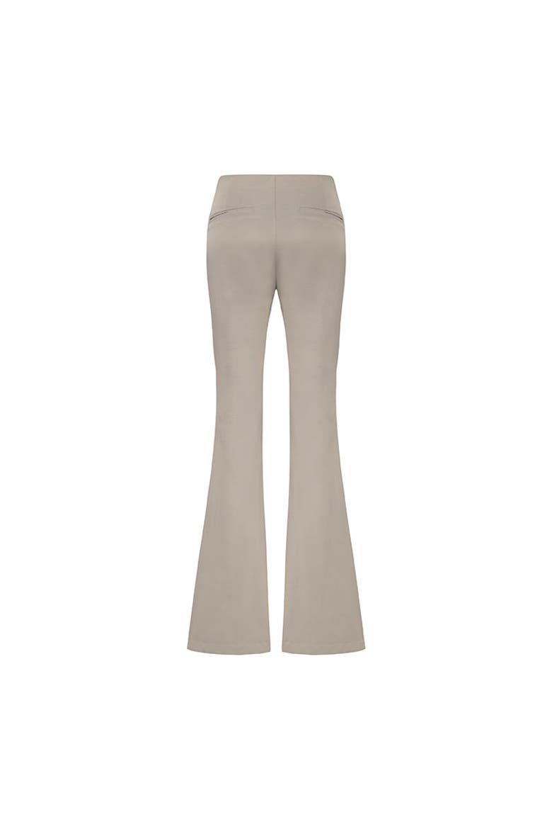 Linen Blend Shiny Woven Pant, Alternate, color, BEIGE
