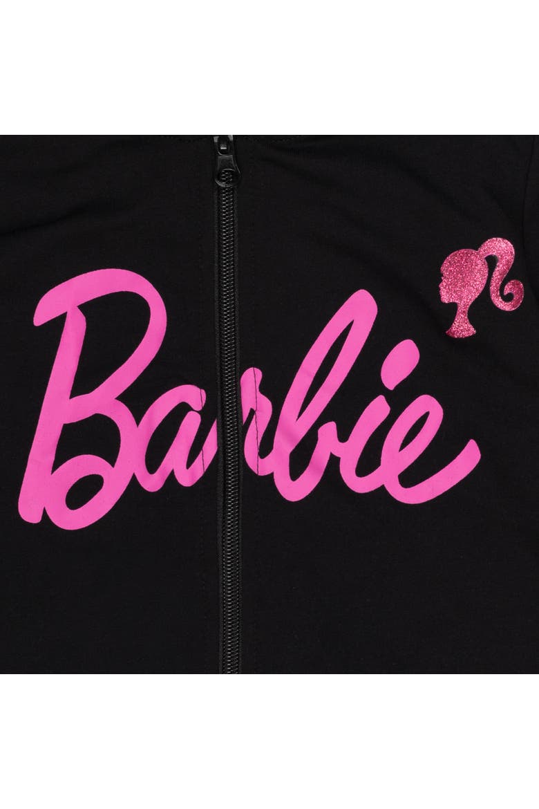 Zip-Up Hoodie, Alternate, color, Black Pink