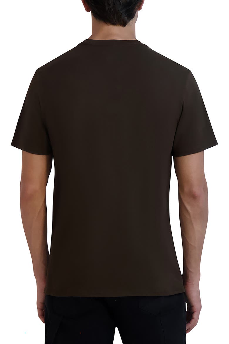 Outline Square Logo Graphic Print T-Shirt, Alternate, color, DEMITASSE