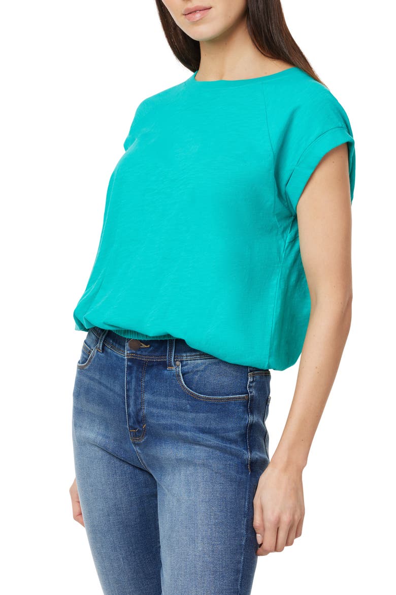 Cap Sleeve Cotton T-Shirt, Alternate, color, SPECTRA GREEN