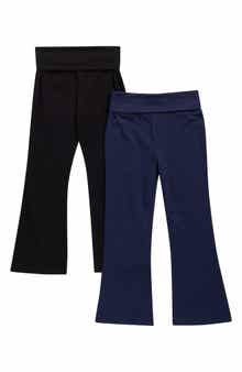 Kids' 2-Pack Foldover Flare Leggings